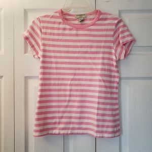 Banana Republic Pink Striped Top size small.